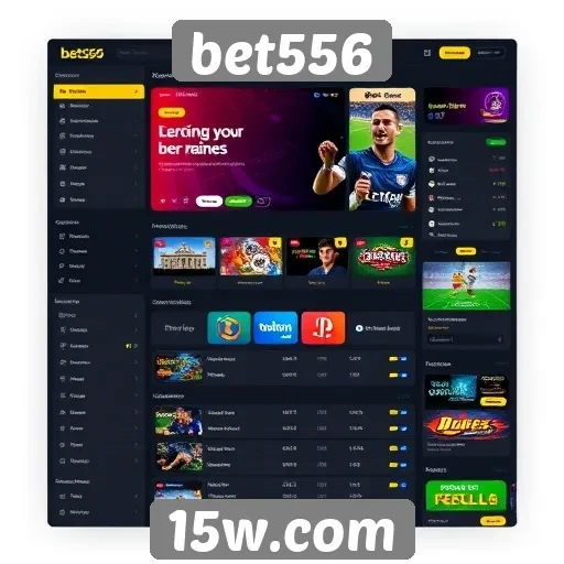 Evolução da interface do site bet556