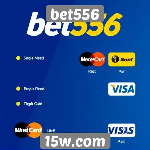 Opções de pagamento disponíveis no bet556